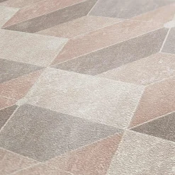 Vliestapete Grafik 3D-Optik beige rosa grau 38202-1