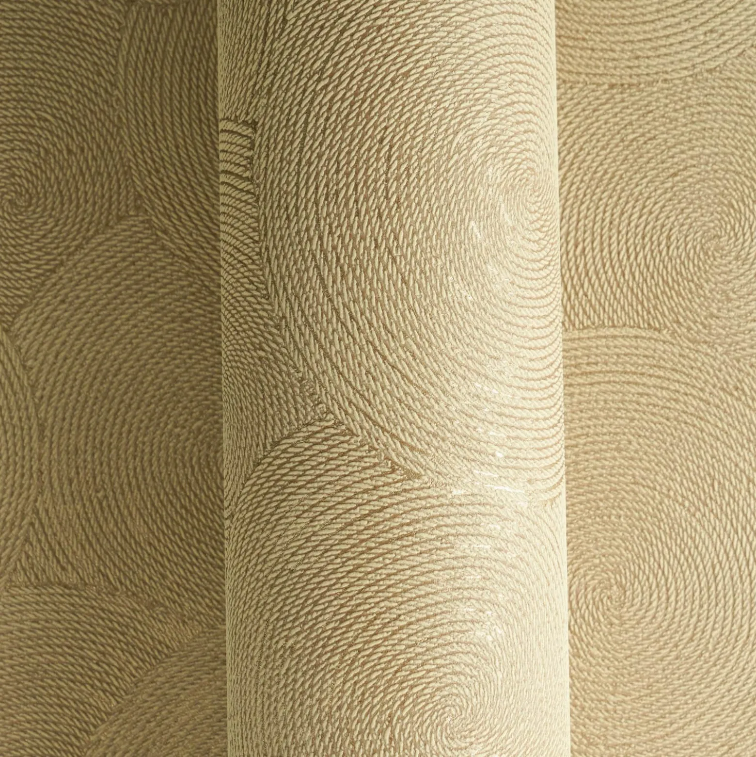 Vliestapete Grafik Kreise Braun Gold Metallic 79093-3