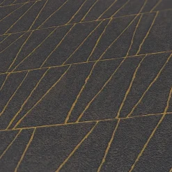 Vliestapete Grafik Linien Schwarz Gold Metallic 39506-3