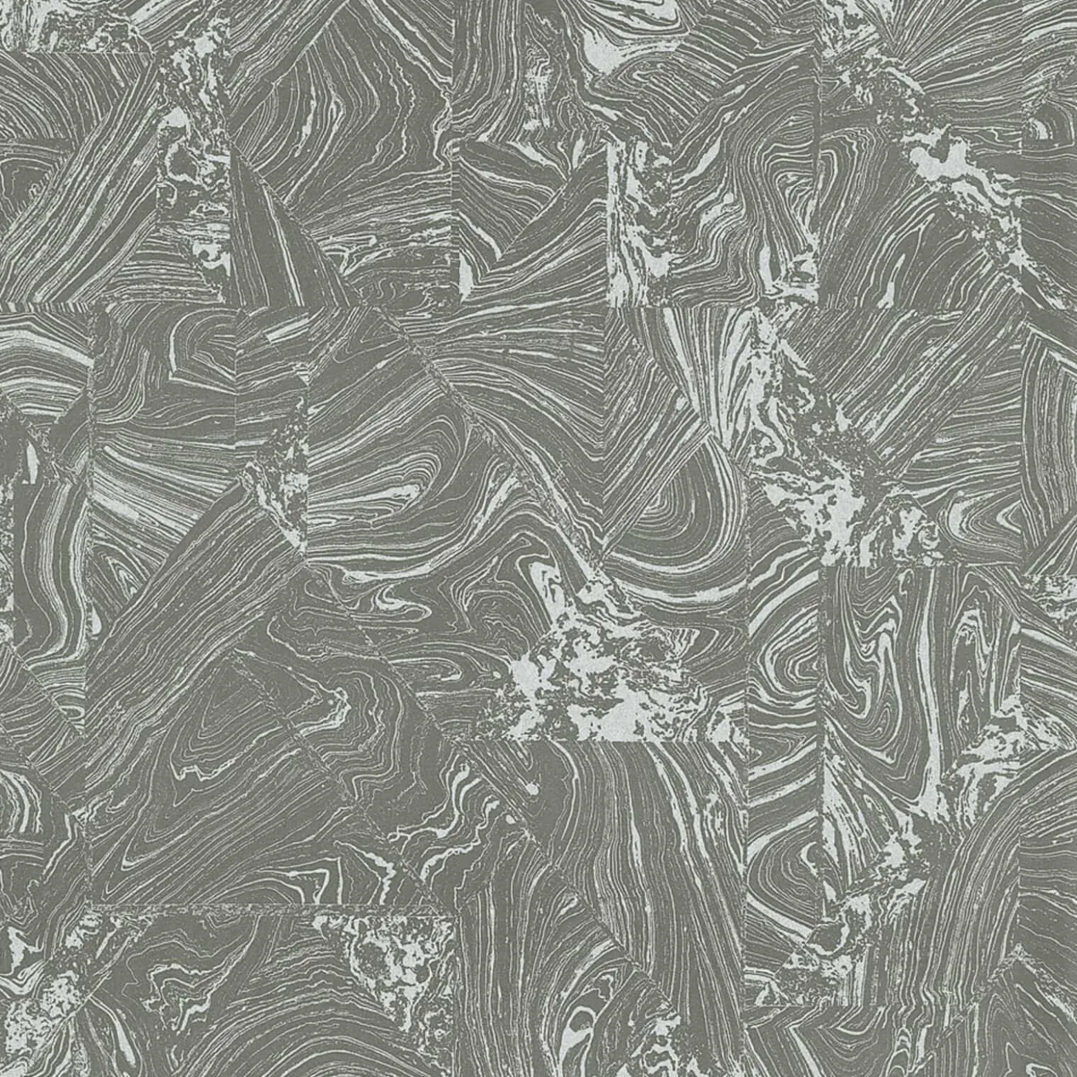 Vliestapete Grafik Marmor Grau Silber Metallic 10358-15