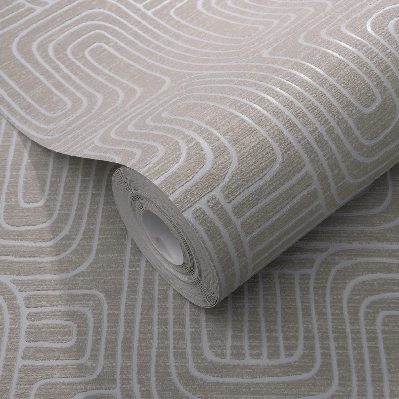 Vliestapete Grafik Muster Braun Grau Metallic 10461-11