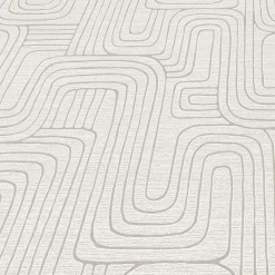 Vliestapete Grafik Muster Creme Beige Metallic 10461-02