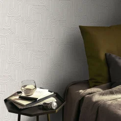 Vliestapete Grafik Muster Creme Beige Metallic 10461-02