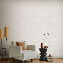 Vliestapete Grafik Muster Creme Beige Metallic 10461-02