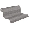 Vliestapete Grafik Muster 3D-Optik Dunkelgrau 38963-2