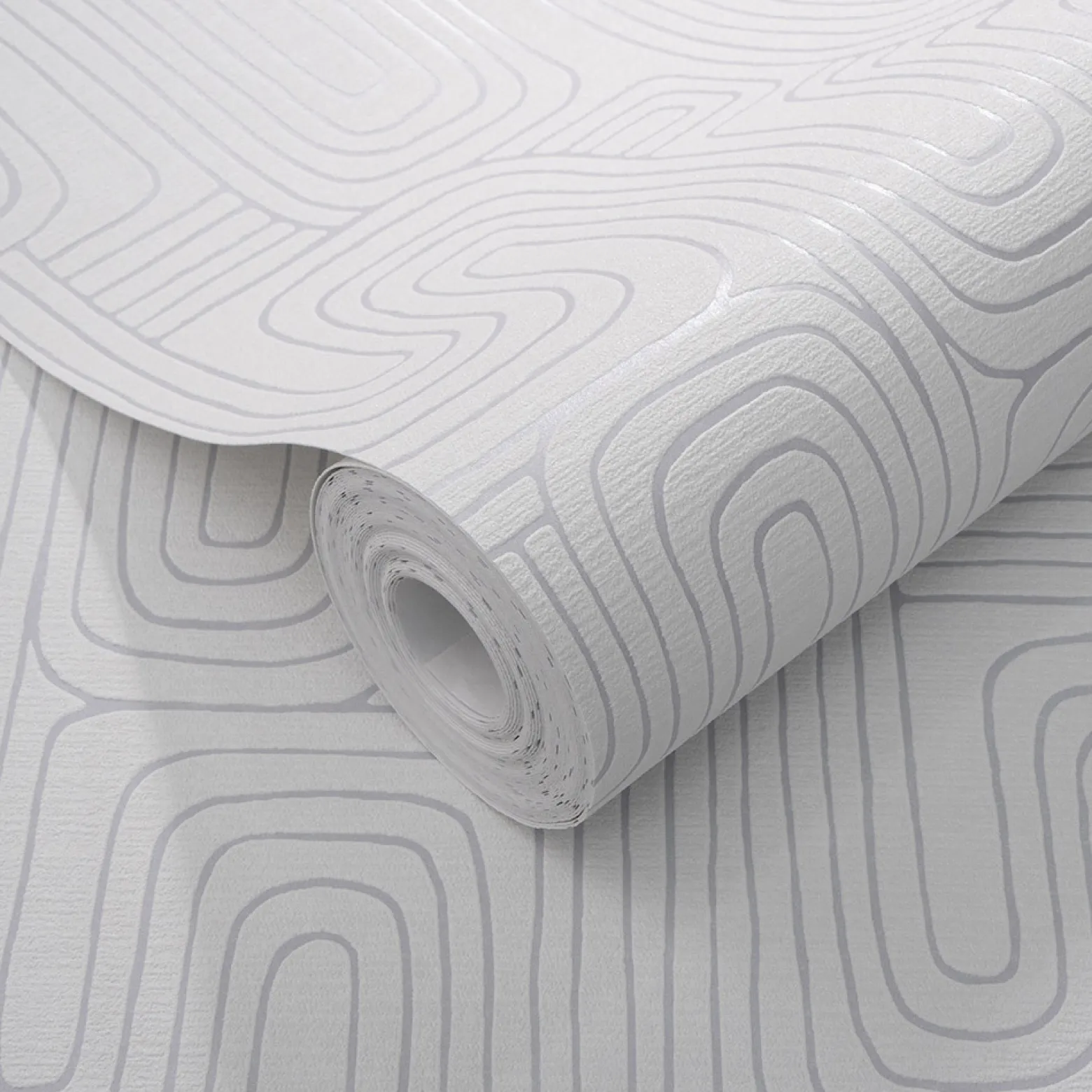 Vliestapete Grafik Muster Grau Silber Metallic 10461-31