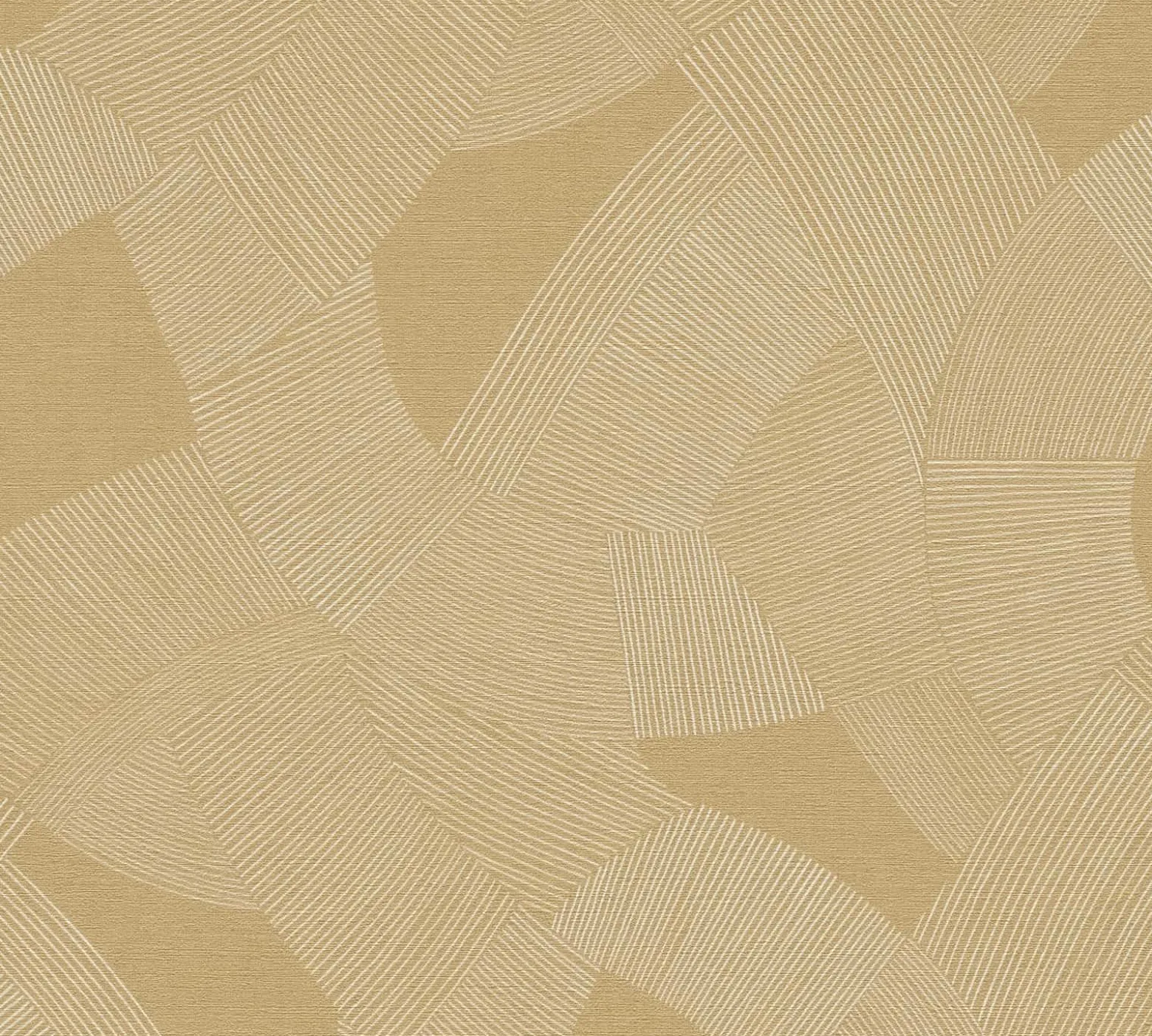 Vliestapete Grafik Muster Linien Gelb Creme 79160-4