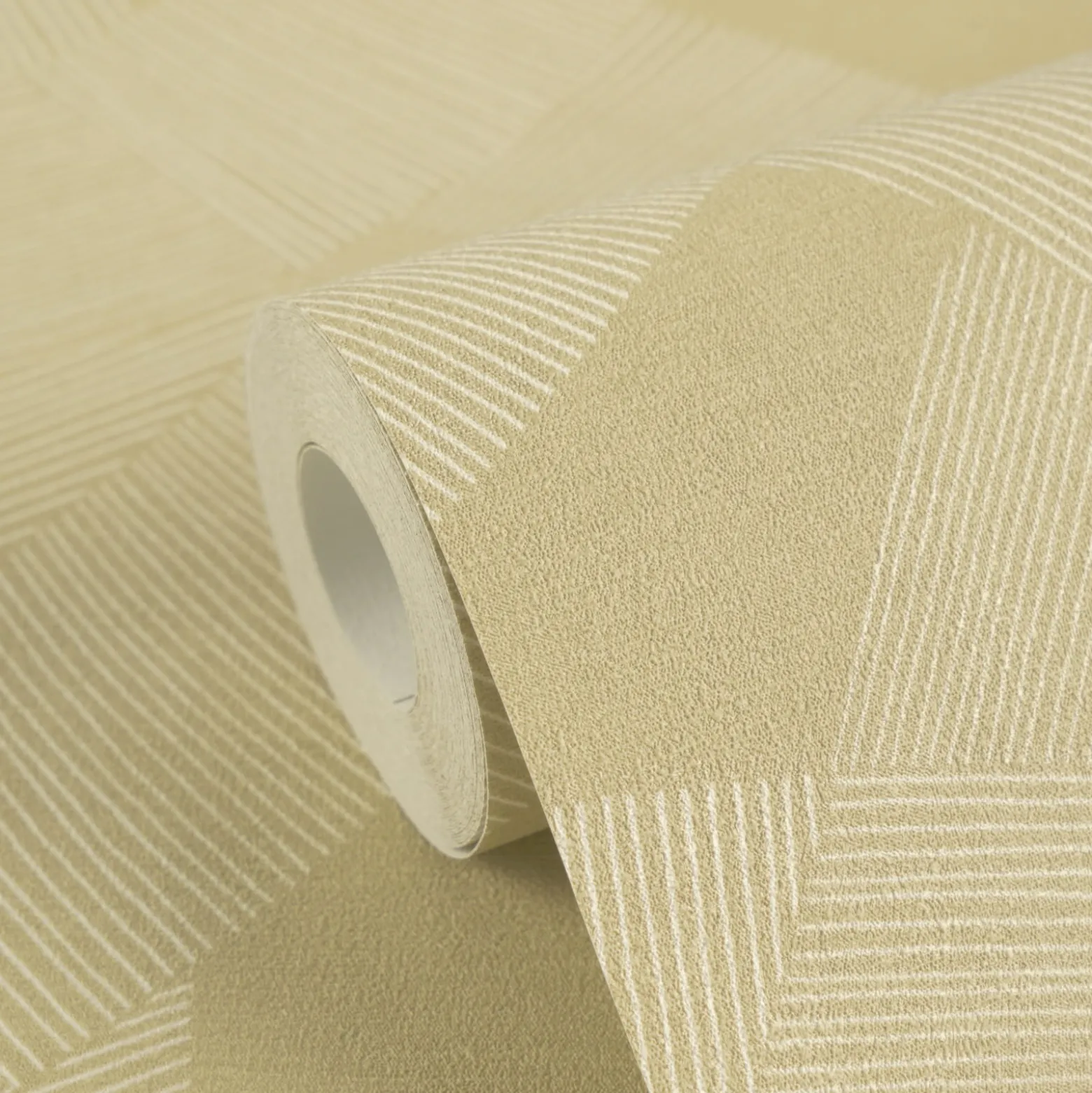 Vliestapete Grafik Muster Linien Gelb Creme 79160-4
