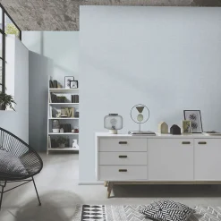 Vliestapete Grafik Muster Türkis Silber Metallic 10461-35