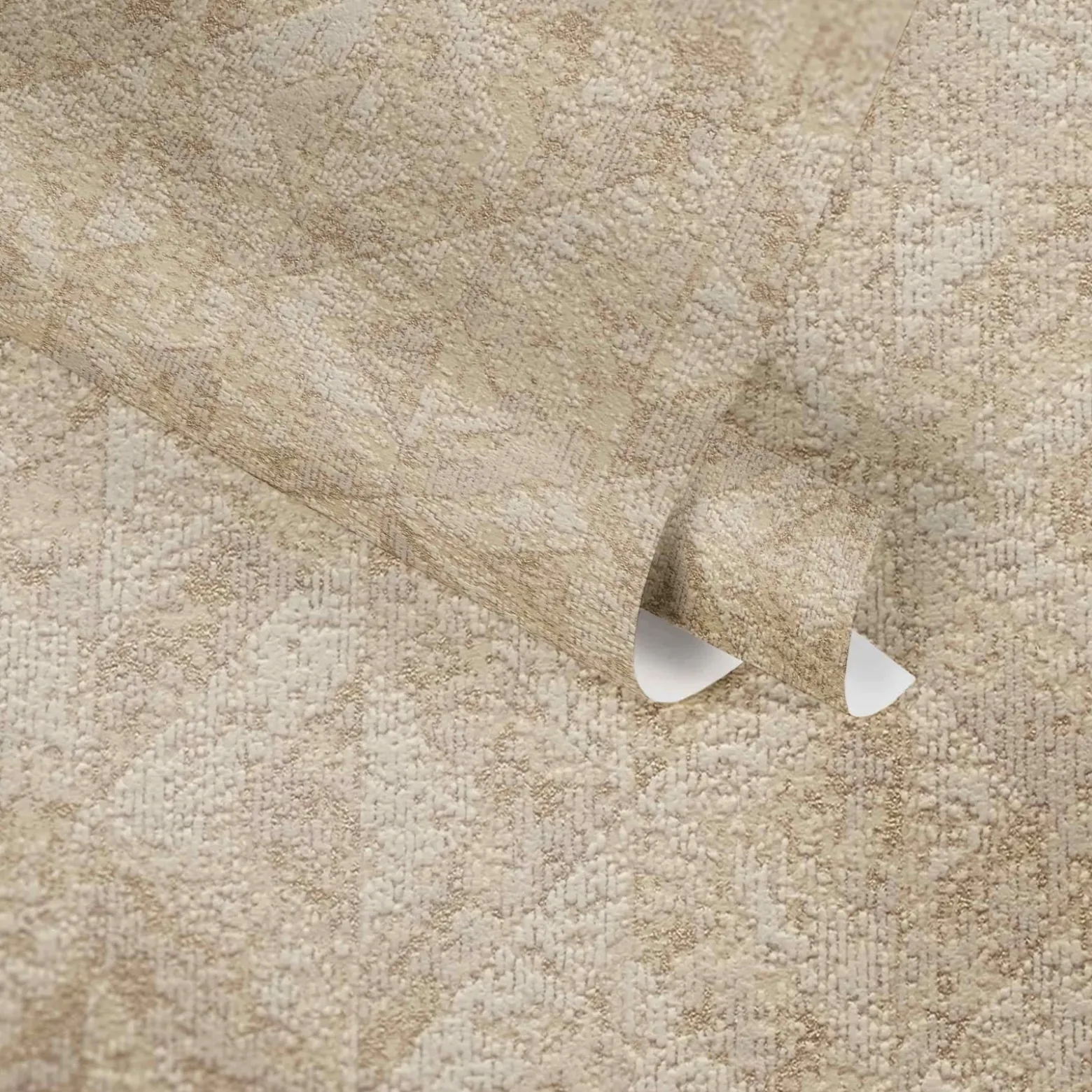 Vliestapete Grafik Rauten Beige Gold Metallic 39505-1