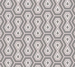 Vliestapete Grafik Retro grau rosa weiß 37707-7