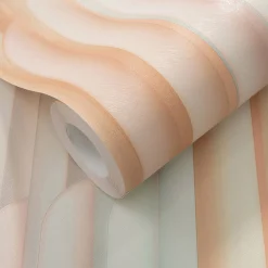 Vliestapete Grafik Streifen Rosa Türkis Metallic 10471-05