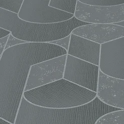 Vliestapete Grafik Struktur Grau Silber Metallic 10384-47