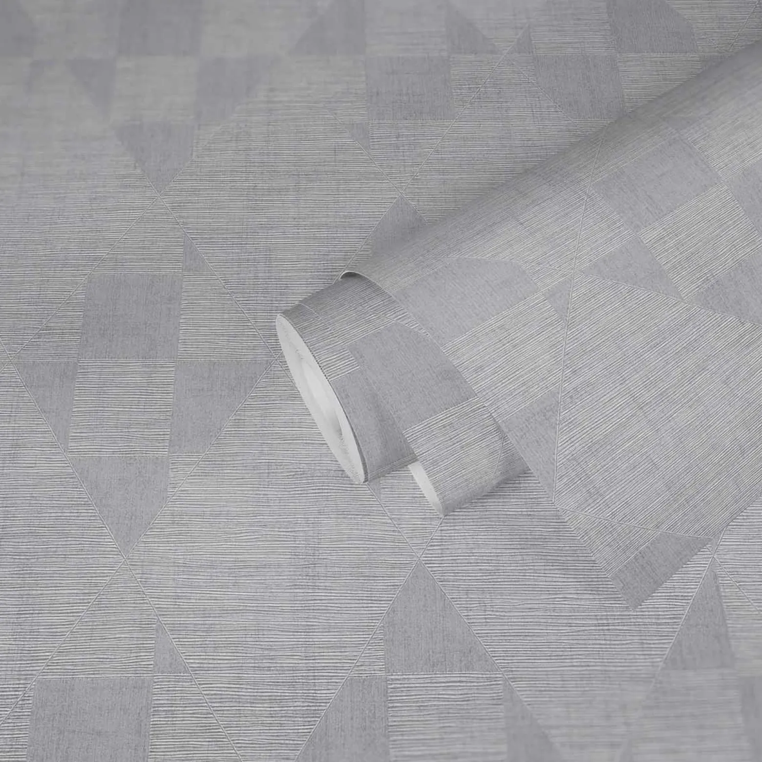 Vliestapete Grafik Trapez Rauten silber Glanz 38196-1