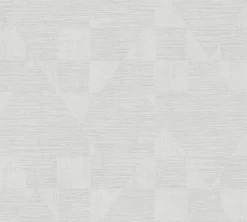 Vliestapete Grafik Trapez silber-grau Glanz 38196-3