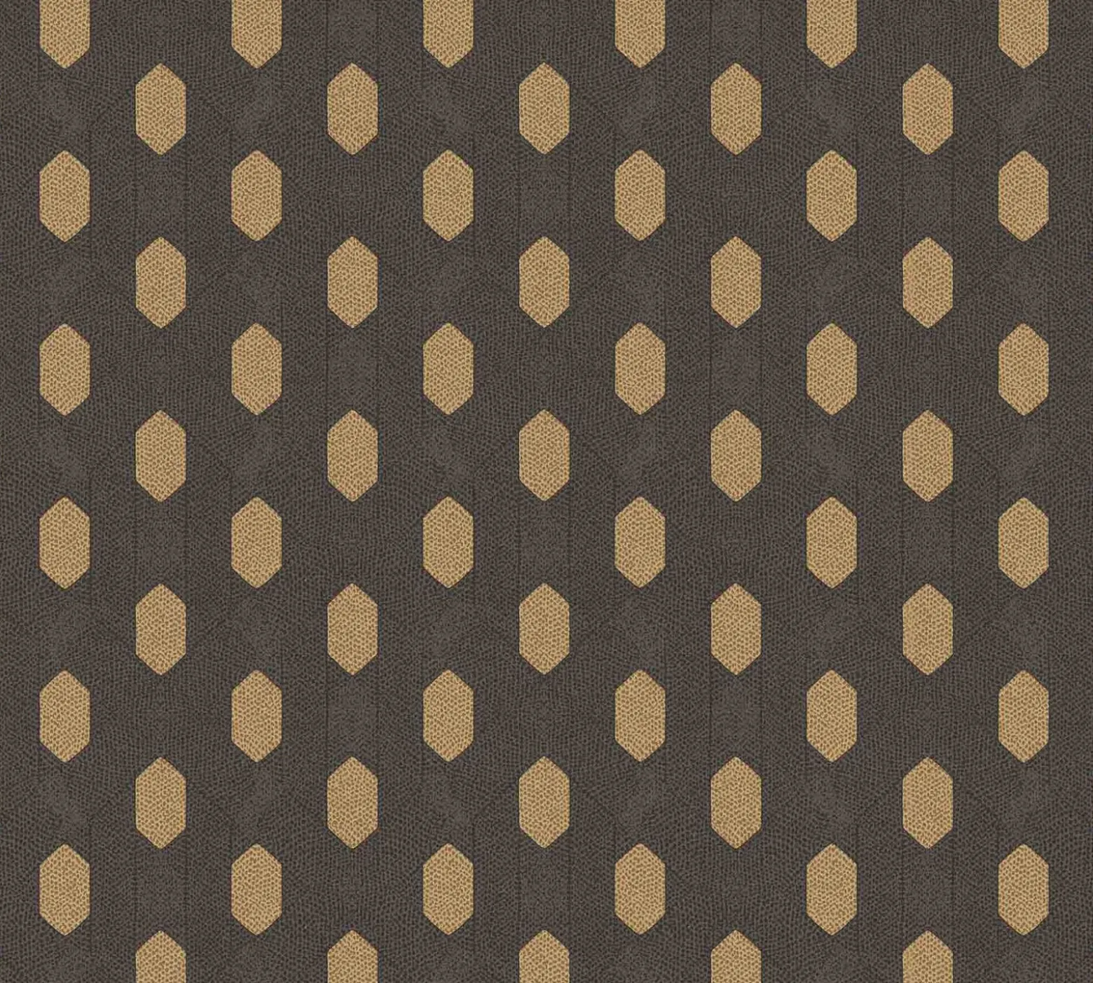 Vliestapete Grafik Waben braun gold Glanz 36973-5