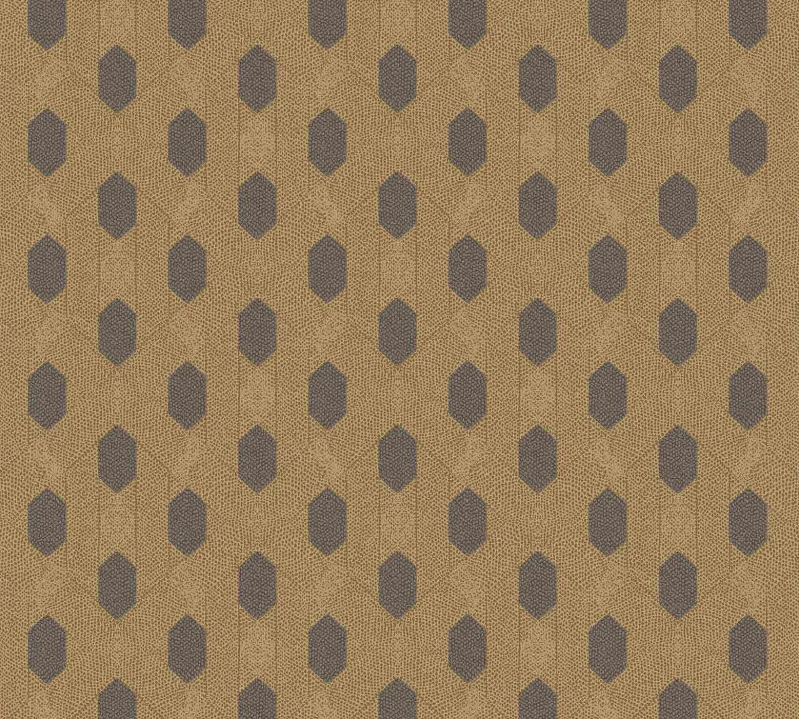 Vliestapete Grafik Waben gold braun Glanz 36973-6
