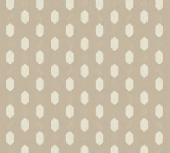 Vliestapete Grafik Waben taupe creme Metallic 36973-7
