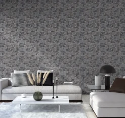 Vliestapete Grafik Würfel 3D dunkelgrau Metallic 37863-3