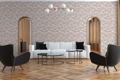 Vliestapete Grafik Würfel 3D weiß rosa Metallic 37863-2