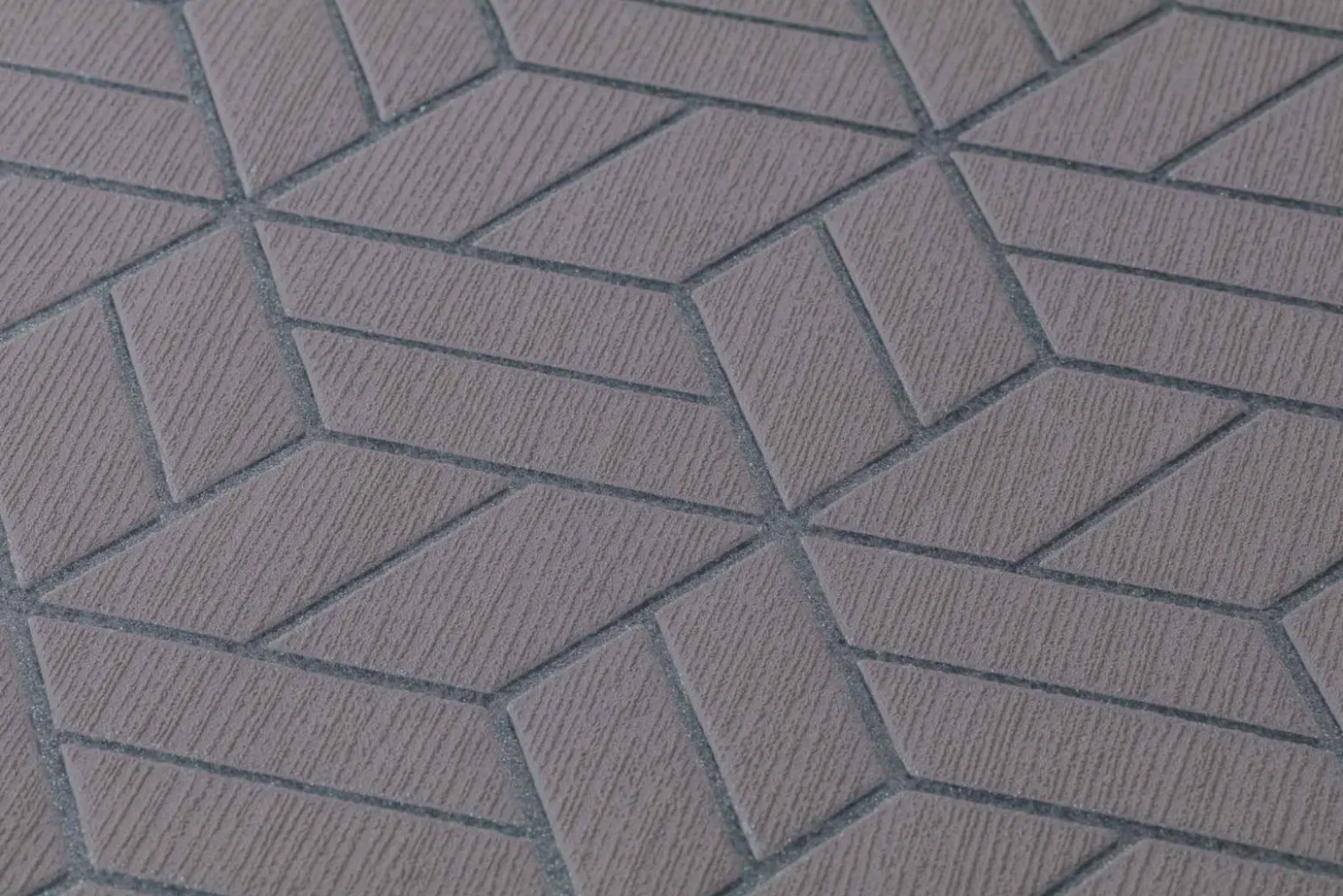 Vliestapete Grafik Würfel taupe silber Glitzer 36920-2