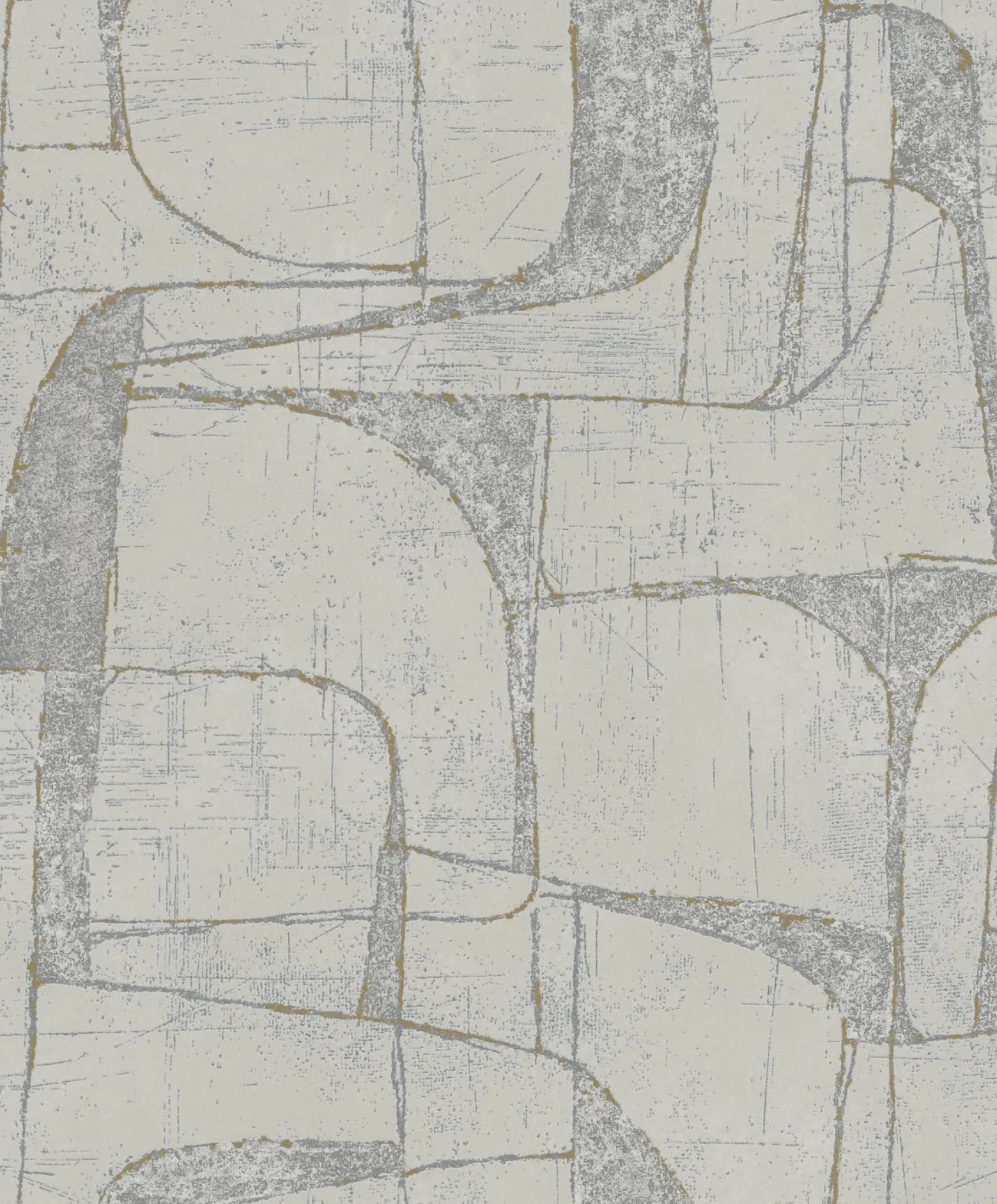 Vliestapete Grafisch Beige Grau Gold Metallic 82453