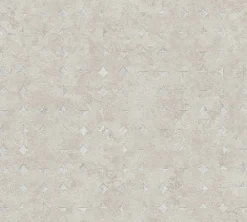 Vliestapete Grafisch Beige Silber Metallic 39656-3