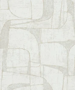 Vliestapete Grafisch Creme Beige Gold Metallic 82450