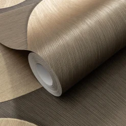 Vliestapete Grafisch 3D-Effekt Grau Gold Metallic 10423-15