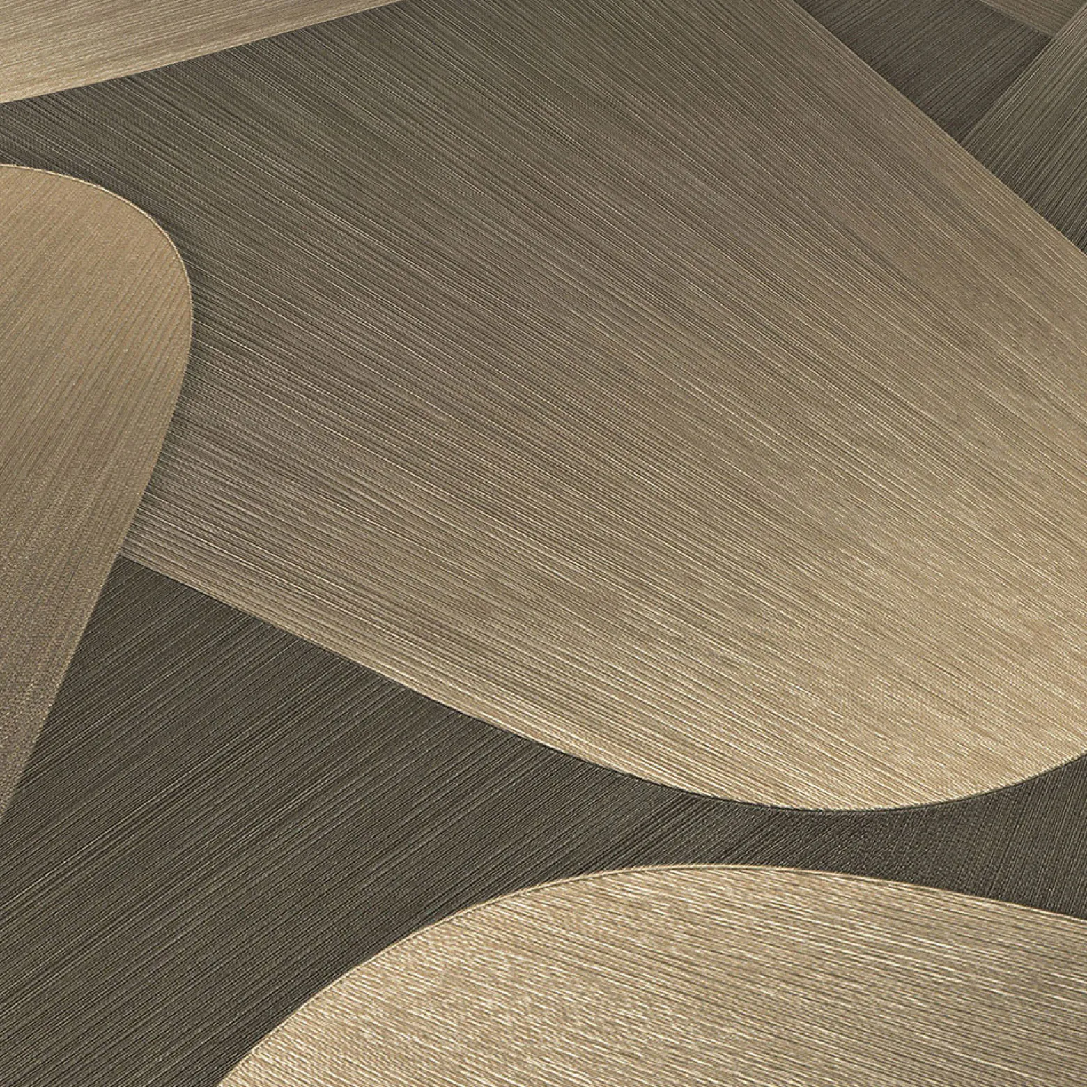 Vliestapete Grafisch 3D-Effekt Grau Gold Metallic 10423-15