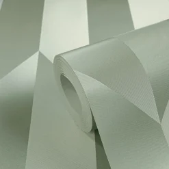 Vliestapete Grafisch 3D-Optik Grün Metallic 79086-4