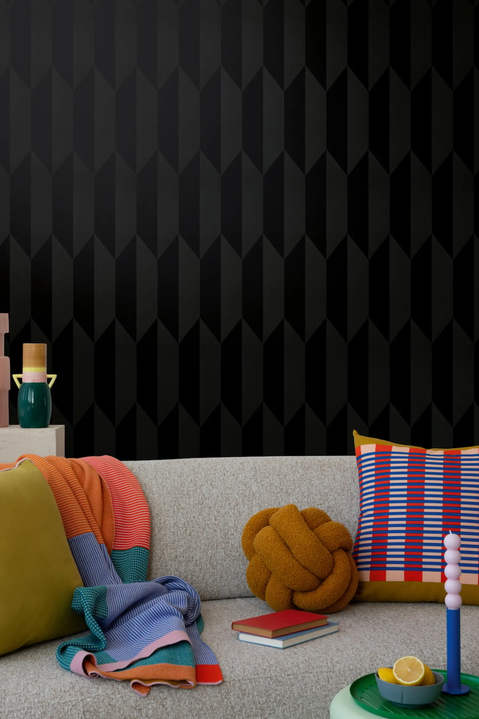 Vliestapete Grafisch 3D-Optik Schwarz Metallic 79086-8