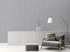 Vliestapete Grafisch Grau Silber Metallic 39656-5