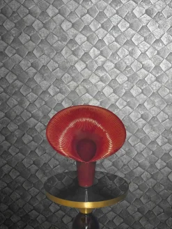 Vliestapete Grafisch Mosaik Grau Gold Metallic 86528
