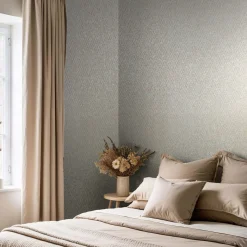Vliestapete Grafisch Rauten Braun Blau Metallic 35539