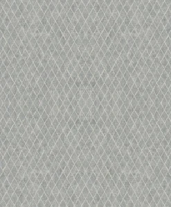 Vliestapete Grafisch Rauten Grau Creme Metallic 35538