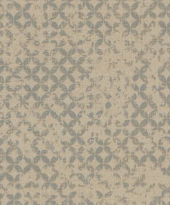 Vliestapete Grafisch Shabby Beige Silber Metallic 35120