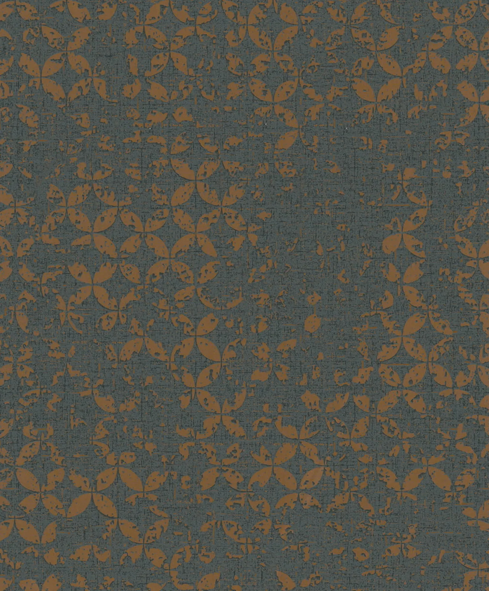 Vliestapete Grafisch Shabby Anthrazit Kupfer Metallic 35119