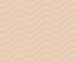 Vliestapete Grafisch Wellen beige gold Glanz 77804