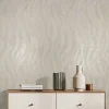 Vliestapete Grafisch Wellen Grau Beige Metallic 82475