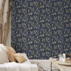 Vliestapete Grandeco Blau Blattmuster A48302 Phoenix