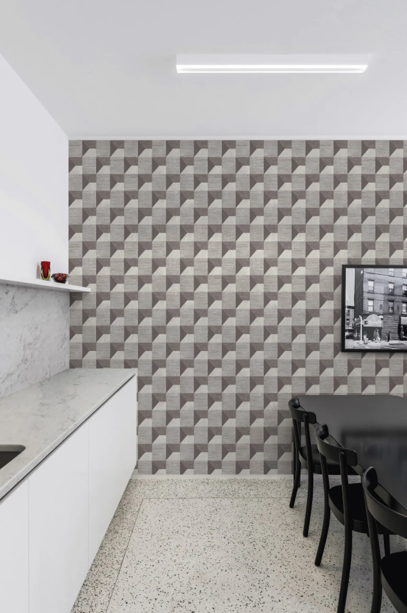 Vliestapete Grandeco Braun Muster Grafik A48702 Phoenix