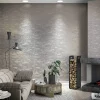 Vliestapete Granulat silber Glanz Imagine 31744