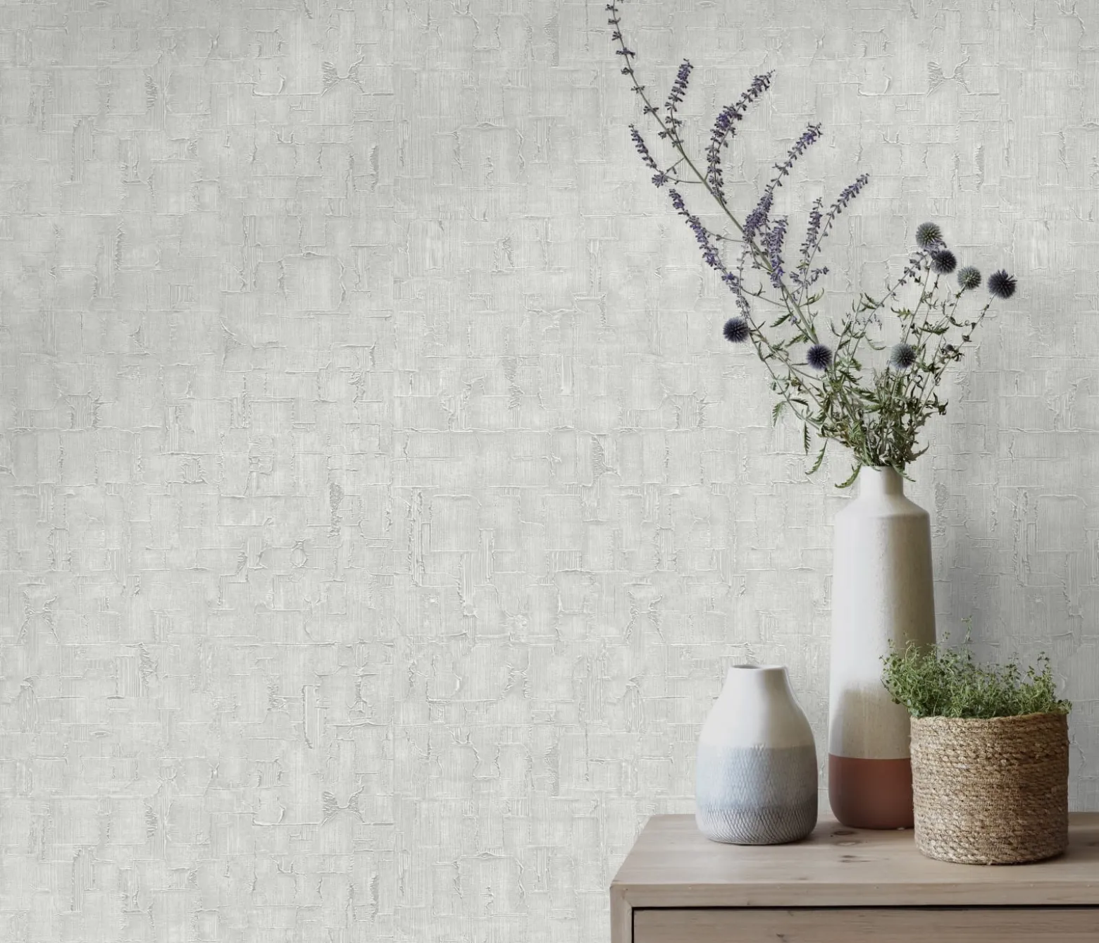 Vliestapete Grau Metallic Struktur 10260-31 Erismann