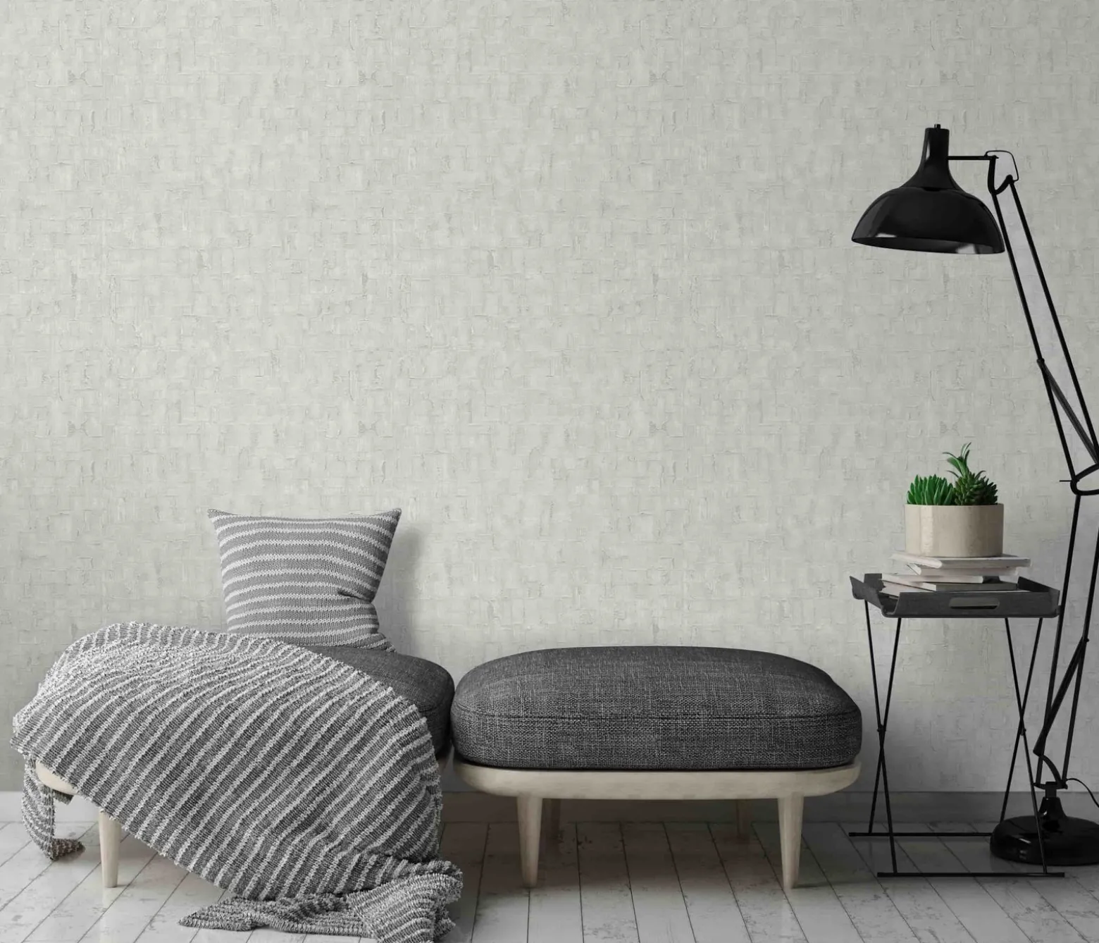 Vliestapete Grau Metallic Struktur 10260-31 Erismann