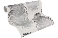 Vliestapete grau silber Natur livingwalls 96045-6