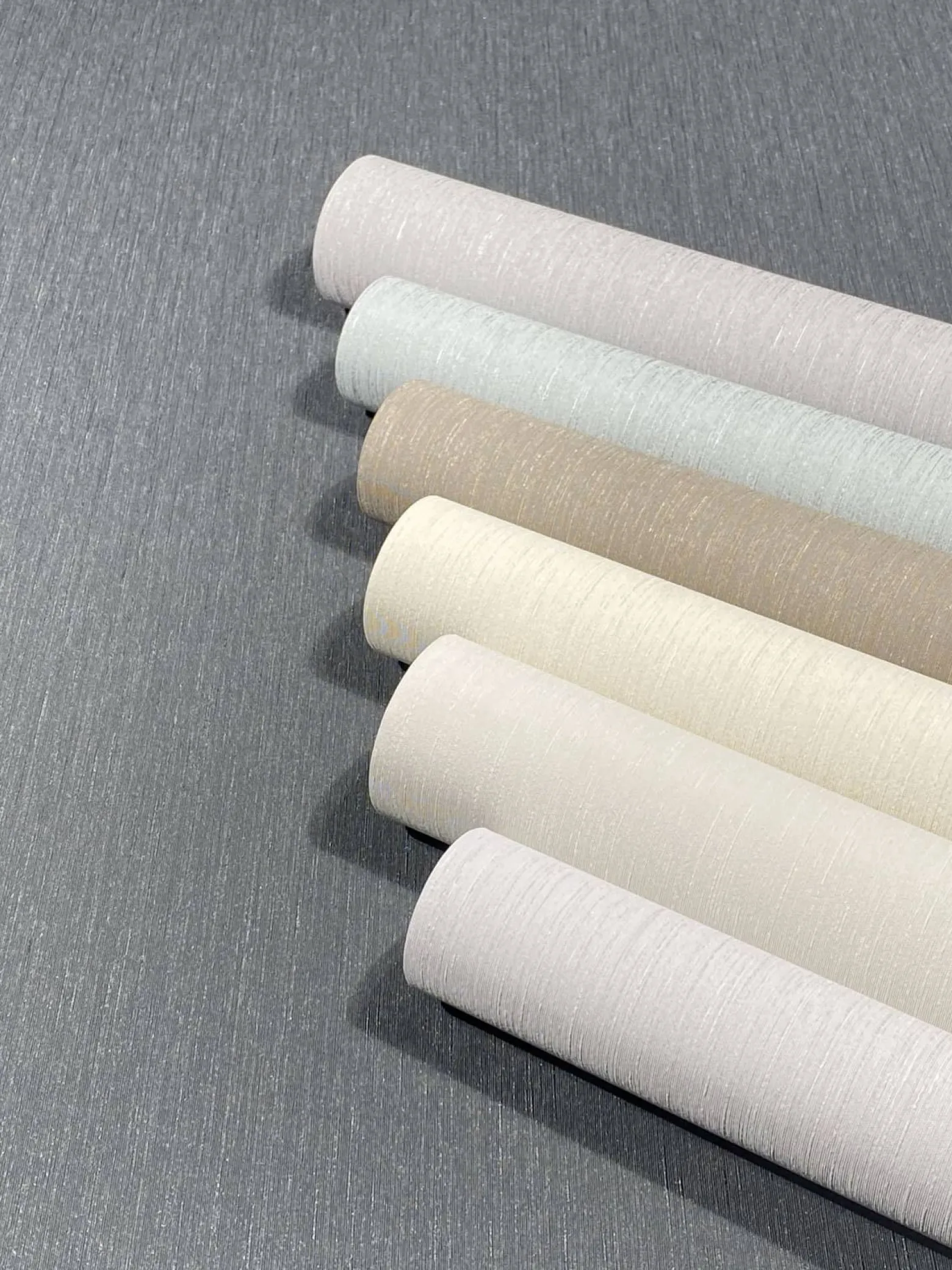 Vliestapete Grau Textil Optik Uni Marburg 32957