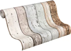 Vliestapete Holz-Optik beige grau AS Creation 8550-39