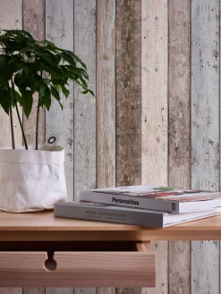 Vliestapete Holz-Optik beige grau AS Creation 8550-39