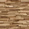 Vliestapete Holz Optik Blöcke Hellbraun A64001
